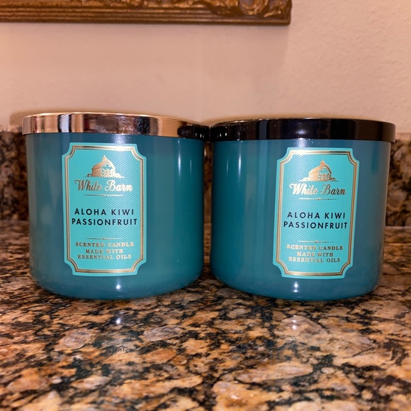 Bath & Body Works Accents Bath Body Works White Barn Set Of 2 Aloha
